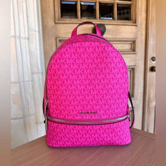 Michael Kors Pink Backpack - Picture 1 of 11